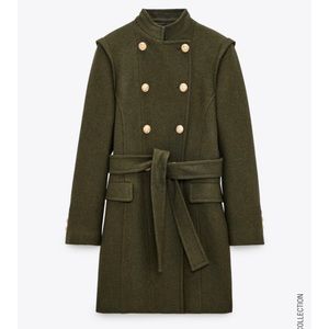 Zara wool blend coat